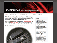 Tablet Screenshot of evertron.net